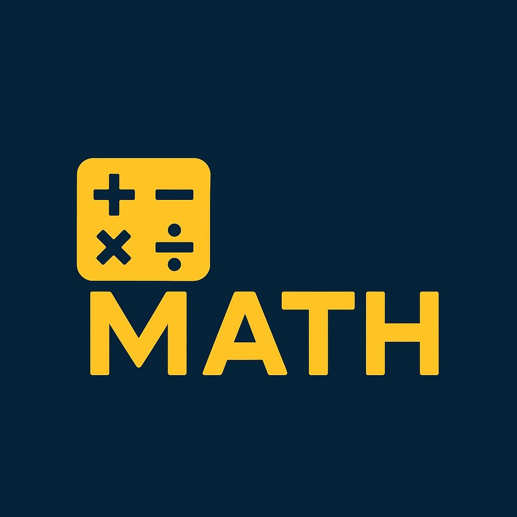 dark blue and yellow background and math operation