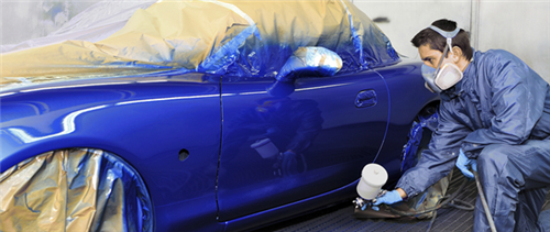 auto body includes prepping and painting vehicles 