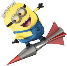 minion on rocket 