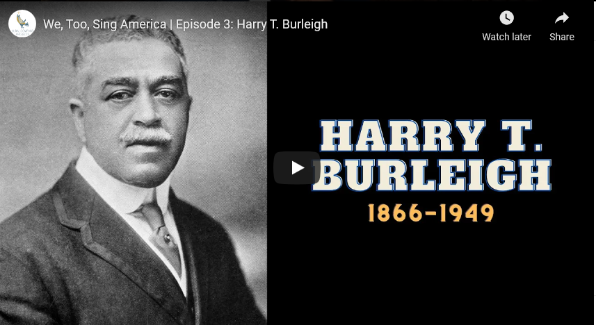 Harry T. Burleigh YouTube video 